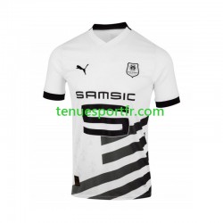 Homme Maillot Extérieur Stade Rennais 2023-2024 Blanc à Manches Courtes