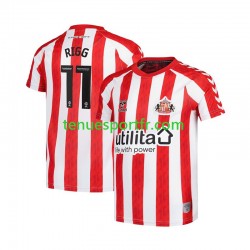 Homme Maillot Domicile Sunderland Chris Rigg 11 2024-2025 à Manches Courtes
