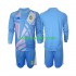Kit Enfant Maillot Extérieur Suède Gardien 2024 Bleu à Manches Longues
