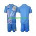Kit Enfant Maillot Extérieur Suède Gardien 2024 Bleu à Manches Courtes
