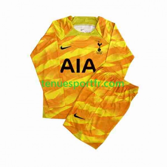 Kit Enfant Maillot Extérieur Tottenham Hotspur Gardien 2023-2024 Orange à Manches Longues