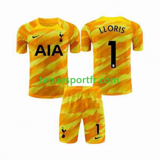 Kit Enfant Maillot Extérieur Tottenham Hotspur Gardien Hugo 2023-2024 Orange à Manches Courtes