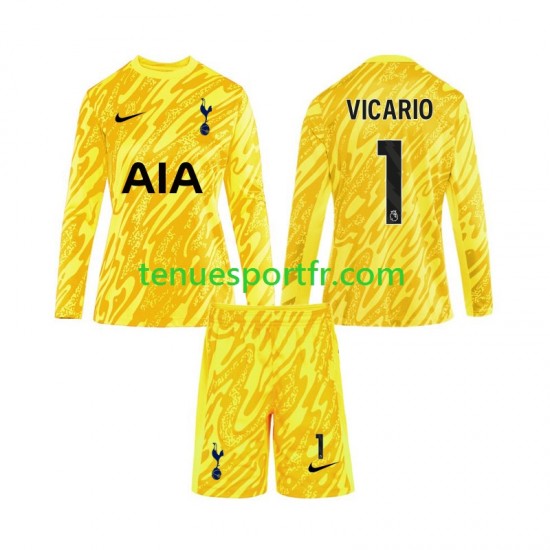 Kit Enfant Maillot Domicile Tottenham Hotspur Gardien Vicario 1 2024-2025 à Manches Longues
