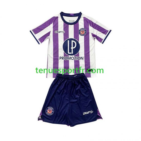Kit Enfant Maillot Domicile Toulouse 2023-2024 à Manches Courtes