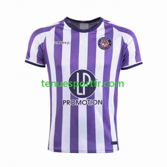 Homme Maillot Domicile Toulouse 2023-2024 à Manches Courtes