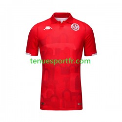 Homme Maillot Domicile Tunisie 2023-2024 à Manches Courtes