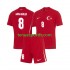 Kit Enfant Maillot Extérieur Turquie Arda Guler 8 Euro 2024 à Manches Courtes