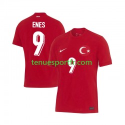 Homme Maillot Extérieur Turquie Enes Unal 9 Euro 2024 à Manches Courtes