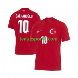 Homme Maillot Extérieur Turquie Hakan Calhanoglu 10 Euro 2024 à Manches Courtes