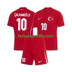 Kit Enfant Maillot Extérieur Turquie Hakan Calhanoglu 10 Euro 2024 à Manches Courtes
