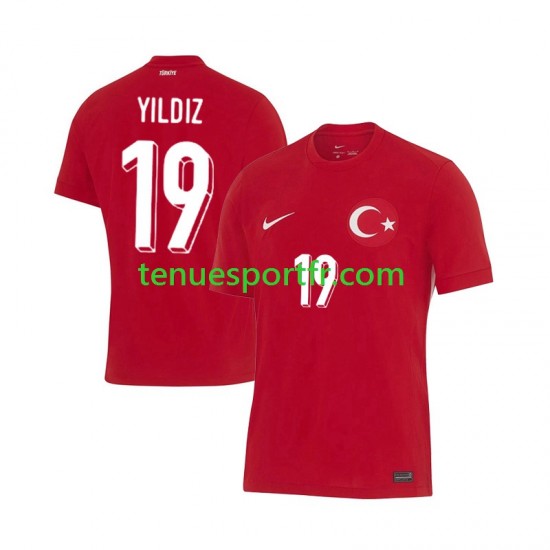 Homme Maillot Extérieur Turquie Kenan Yıldız 19 Euro 2024 à Manches Courtes