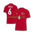 Homme Maillot Extérieur Turquie Orkun Kokcu 6 Euro 2024 à Manches Courtes
