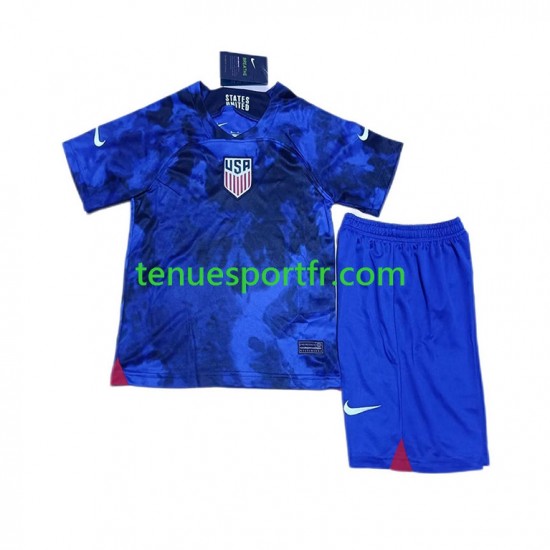 Kit Enfant Maillot Extérieur États-Unis World Cup 2022 à Manches Courtes