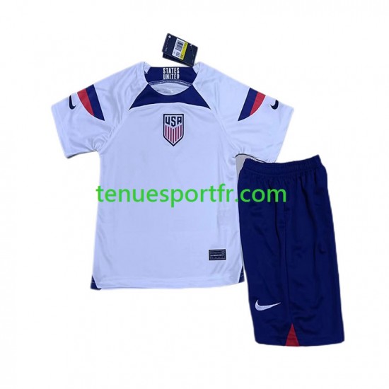 Kit Enfant Maillot Domicile États-Unis World Cup 2022 à Manches Courtes
