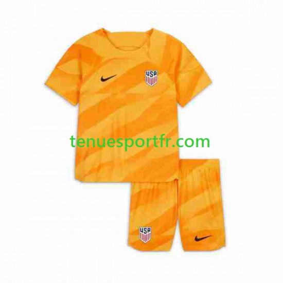 Kit Enfant Maillot Extérieur États-Unis Gardien 2023-2024 à Manches Courtes
