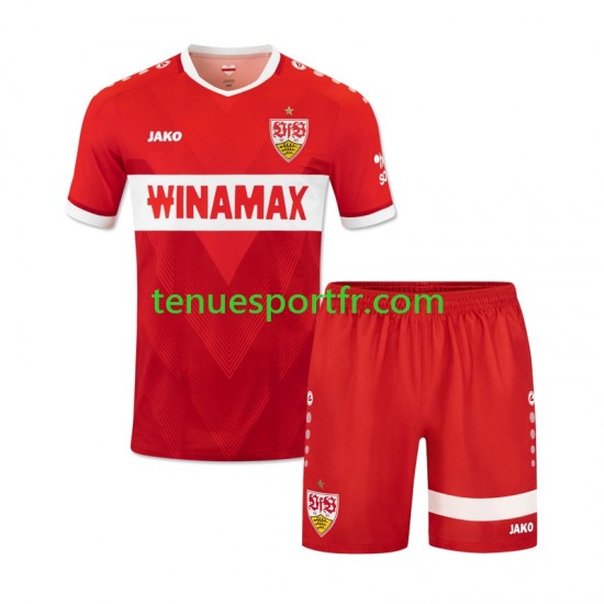 Kit Enfant Maillot Extérieur VfB Stuttgart 2024-2025 à Manches Courtes
