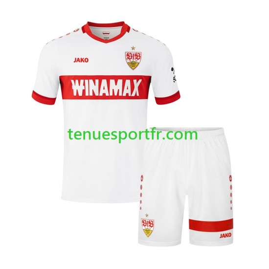 Kit Enfant Maillot Domicile VfB Stuttgart 2024-2025 à Manches Courtes