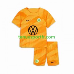 Kit Enfant Maillot Domicile VfL Wolfsburg Gardien 2023-2024 à Manches Courtes