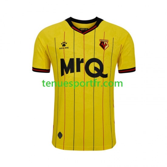 Homme Maillot Domicile Watford 2024-2025 à Manches Courtes