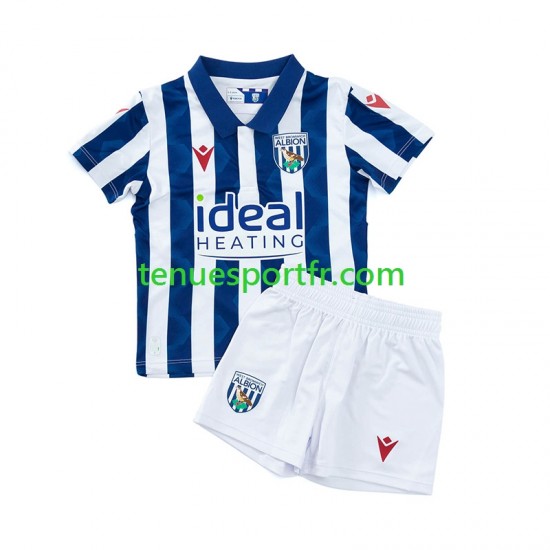 Kit Enfant Maillot Domicile West Bromwich Albion 2024-2025 à Manches Courtes