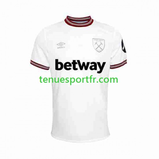 Homme Maillot Extérieur West Ham United 2023-2024 à Manches Courtes