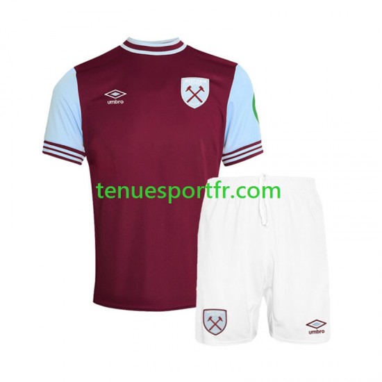 Kit Enfant Maillot Domicile West Ham United 2024-2025 à Manches Courtes