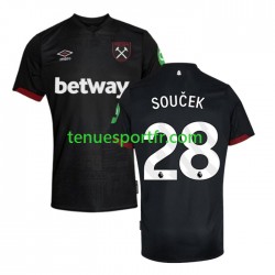 Homme Maillot Extérieur West Ham United SOUCEK 28 2024-2025 à Manches Courtes