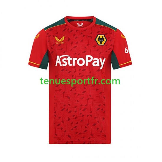 Homme Maillot Extérieur Wolverhampton Wanderers 2023-2024 à Manches Courtes