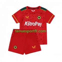 Kit Enfant Maillot Extérieur Wolverhampton Wanderers 2023-2024 à Manches Courtes