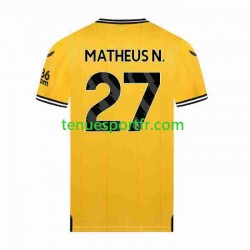 Homme Maillot Domicile Wolverhampton Wanderers Matheus Nunes 27 2023-2024 à Manches Courtes
