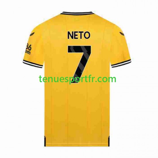 Homme Maillot Domicile Wolverhampton Wanderers NETO 7 2023-2024 à Manches Courtes