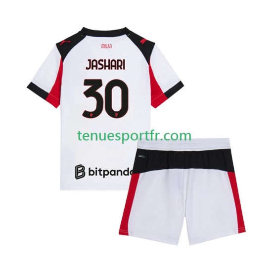 Kit Enfant Maillot Extérieur AC Milan Ardon Jashari 30 2025-2026 à Manches Courtes