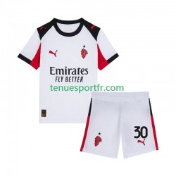 Kit Enfant Maillot Extérieur AC Milan Ardon Jashari 30 2025-2026 à Manches Courtes