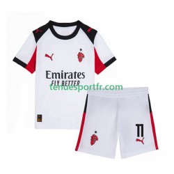 Kit Enfant Maillot Extérieur AC Milan Christian Pulisic 11 2025-2026 à Manches Courtes