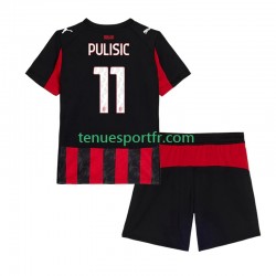Kit Enfant Maillot Domicile AC Milan Christian Pulisic 11 2025-2026 à Manches Courtes