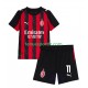 Kit Enfant Maillot Domicile AC Milan Christian Pulisic 11 2025-2026 à Manches Courtes