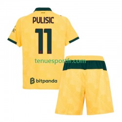 Kit Enfant Maillot Troisième AC Milan Christian Pulisic 11 2025-2026 à Manches Courtes