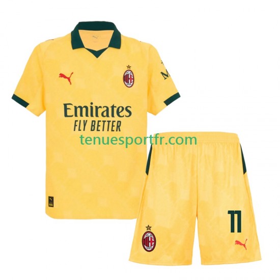Kit Enfant Maillot Troisième AC Milan Christian Pulisic 11 2025-2026 à Manches Courtes