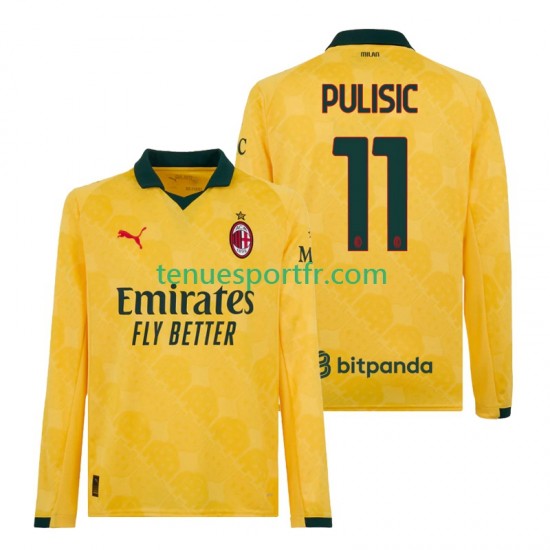 Homme Maillot Troisième AC Milan Christian Pulisic 11 2025-2026 à Manches Longues