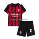 Kit Enfant Maillot Domicile AC Milan Rafael Leao 10 2025-2026 à Manches Courtes