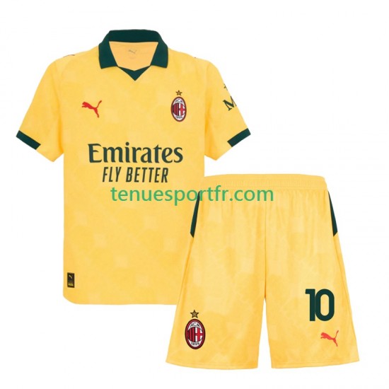Kit Enfant Maillot Troisième AC Milan Rafael Leao 10 2025-2026 à Manches Courtes