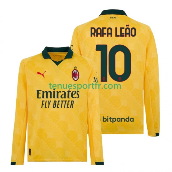 Homme Maillot Troisième AC Milan Rafael Leao 10 2025-2026 à Manches Longues