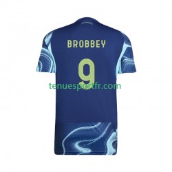 Homme Maillot Extérieur Ajax Amsterdam Brian Brobbey 9 2025-2026 à Manches Courtes