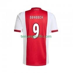 Homme Maillot Domicile Ajax Amsterdam Brian Brobbey 9 2025-2026 à Manches Courtes