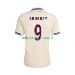 Homme Maillot Troisième Ajax Amsterdam Brian Brobbey 9 2025-2026 à Manches Courtes