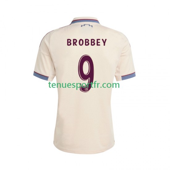 Homme Maillot Troisième Ajax Amsterdam Brian Brobbey 9 2025-2026 à Manches Courtes