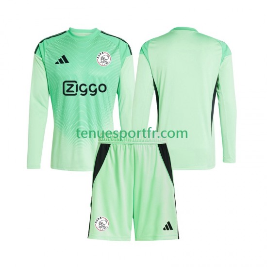Kit Enfant Maillot Domicile Ajax Amsterdam Gardien 2025-2026 à Manches Longues
