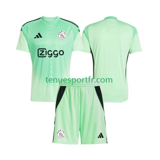 Kit Enfant Maillot Domicile Ajax Amsterdam Gardien 2025-2026 à Manches Courtes