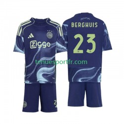 Kit Enfant Maillot Extérieur Ajax Amsterdam Steven Berghuis 23 2025-2026 à Manches Courtes
