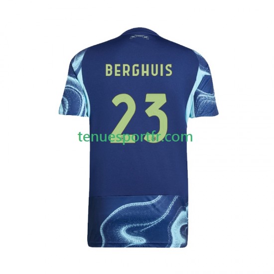 Homme Maillot Extérieur Ajax Amsterdam Steven Berghuis 23 2025-2026 à Manches Courtes